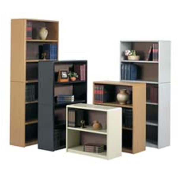 Betterbeds Company 6 Shelf Bookcase- 31-.75 in Wx13-.50 in Dx80 in H- Gray BE875270 - main